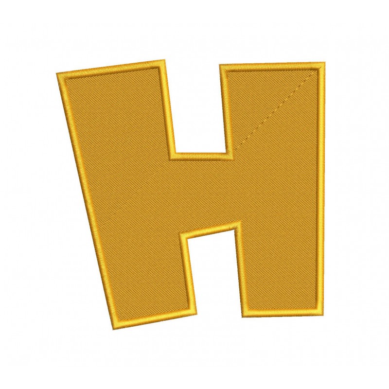 Alphabet H Mario Embroidery Design Embr