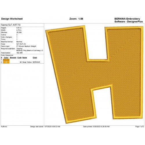 Alphabet H Mario Embroidery Design Embr