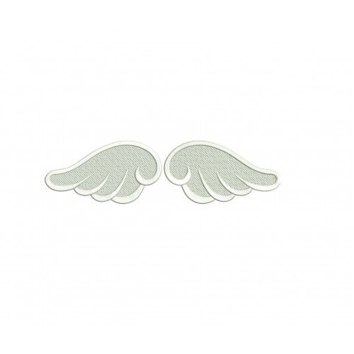 Angel Wings Fill Stitch Embroidery Design