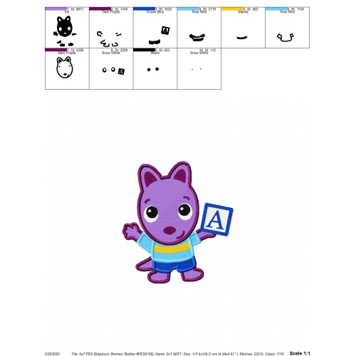 Austin Backyardigans Embroidery Design Embr