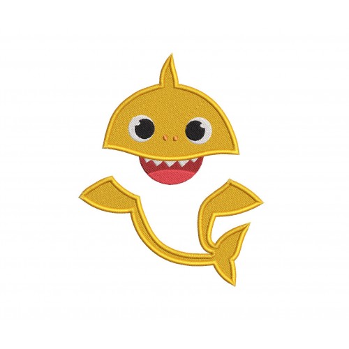 Baby Shark Embroidery Design Embr