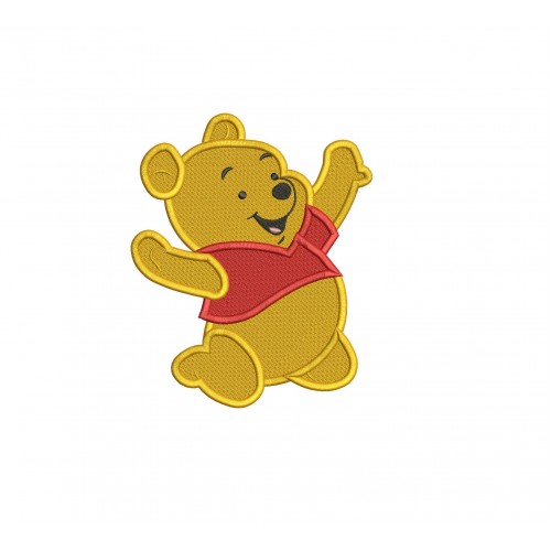 Baby Winnie The Pooh Filled Stitch Embroidery Design