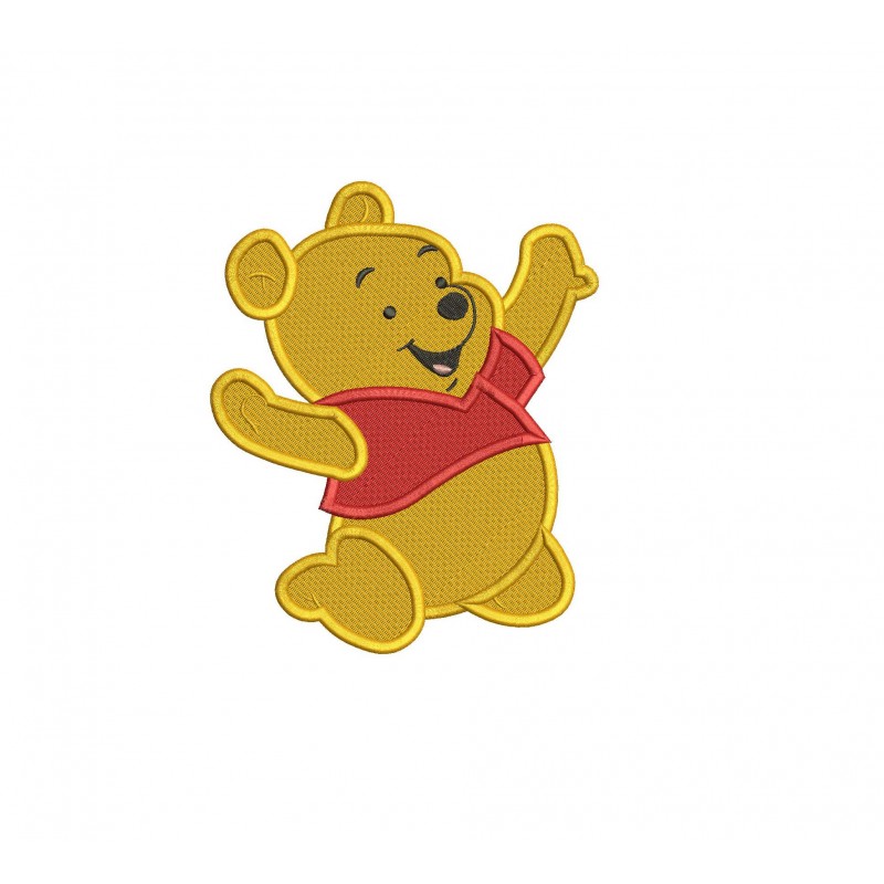 Baby Winnie The Pooh Filled Stitch Embroidery Design