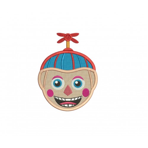 Balloon Boy Five Nights at Freddy Fill Stitch Embroidery Design