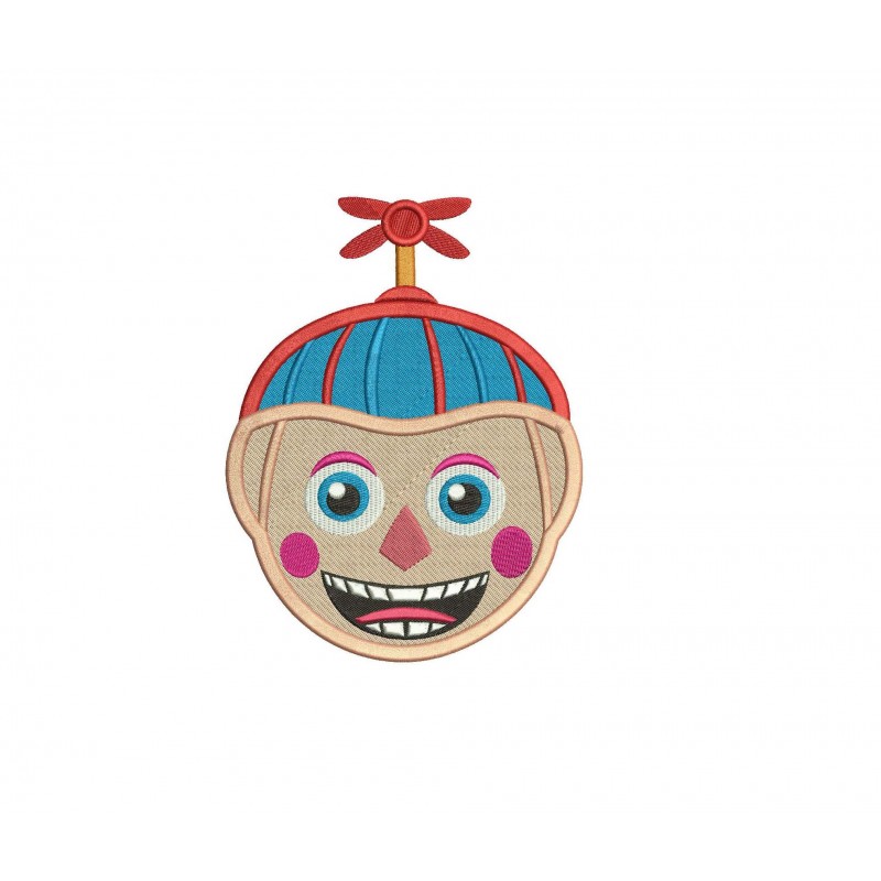 Balloon Boy Five Nights at Freddy Fill Stitch Embroidery Design