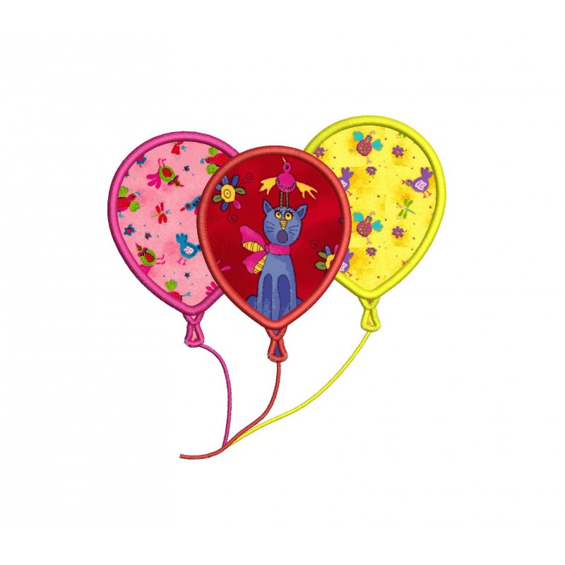 Balloons Applique Design
