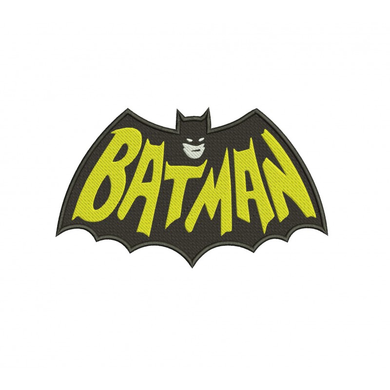Batman Filled Stitch Embroidery Design