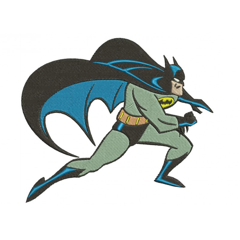 Batman Super Hero Embroidery Design