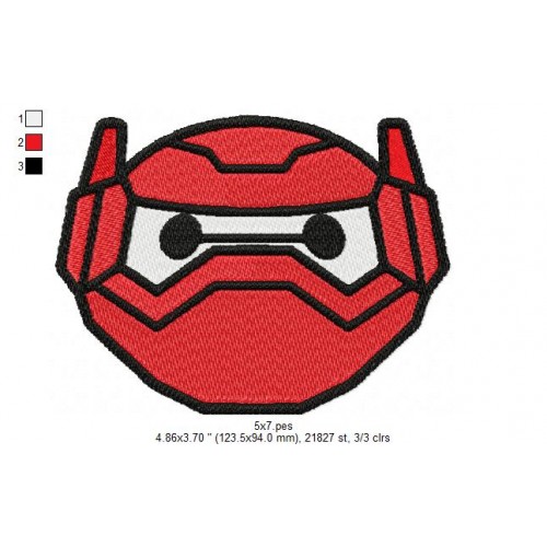 BayMax Big Hero 6 Embroidery Design