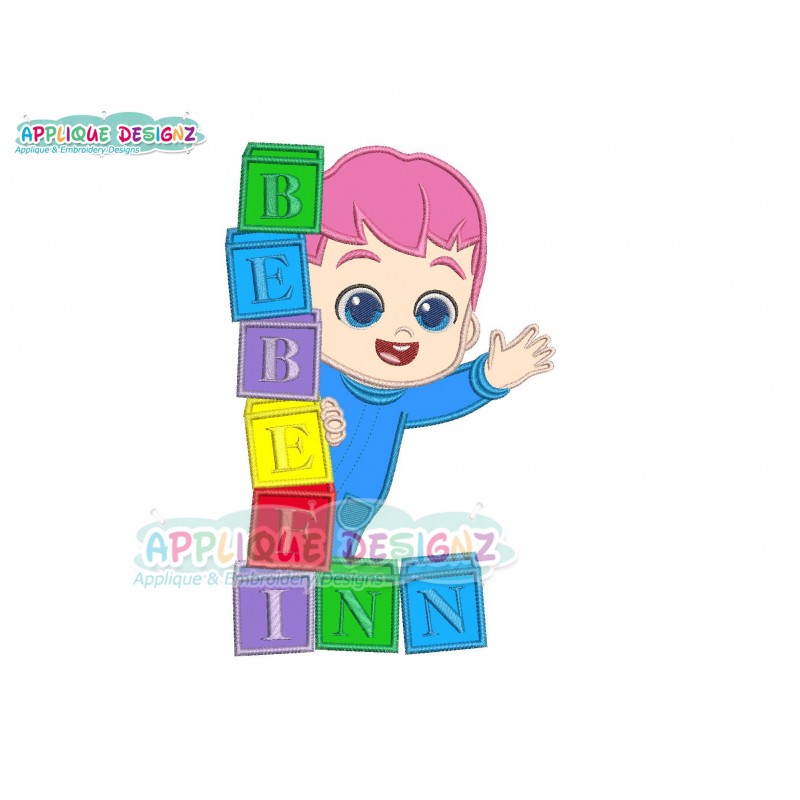 Bebefinn Lets Play Cute Kids Applique Design