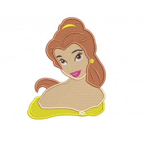 Belle Monster and The Beast Embroidery Design