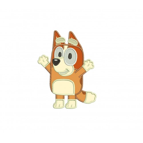 Bingo the Sister from Bluey the Dog Applique Design