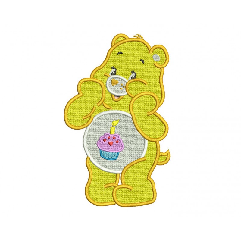 Birthday Bear Care Bears Embroidery Design
