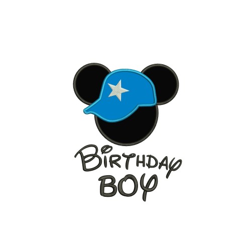 Birthday Boy Applique Design