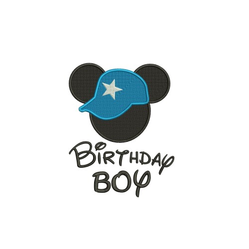 Birthday Boy Embroidery Design