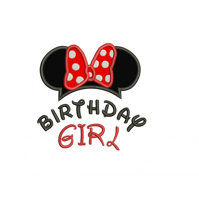 Birthday Girl Applique Design