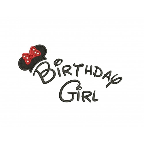 Birthday Girl Embroidery Design