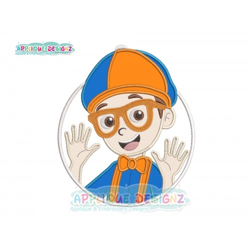 Blippi Birthday Boy Applique Design
