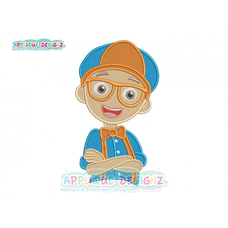 Blippi Birthday Filling Stitch Embroidery Design