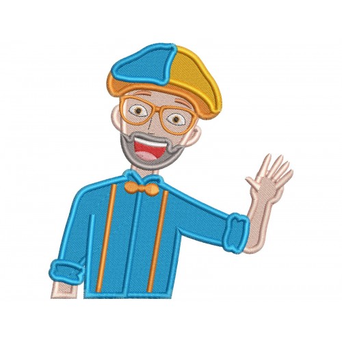 Blippi Embroidery Design