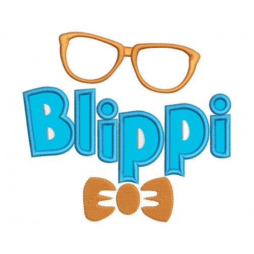 Blippi Logo Applique Design