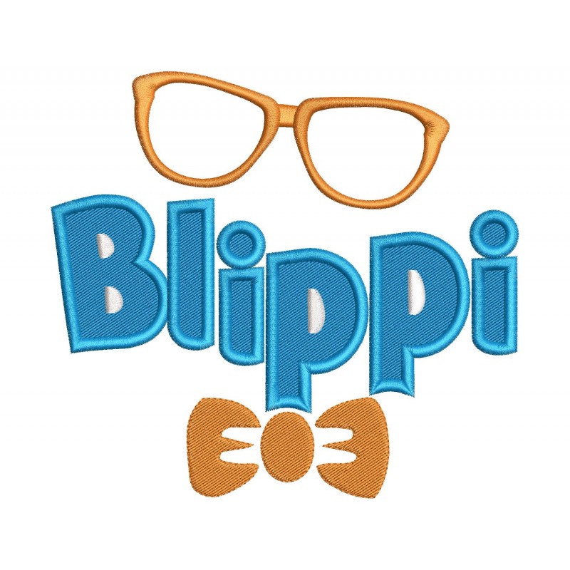 Blippi Logo Embroidery Design