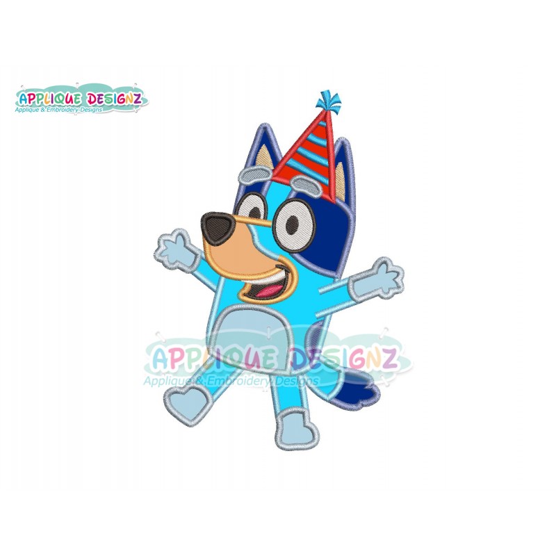 Bluey Birthday Applique Design