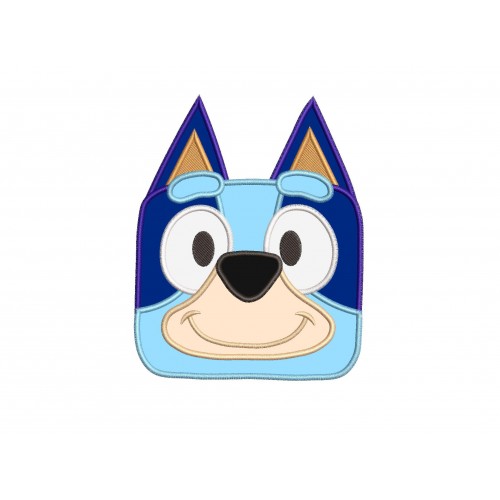 Bluey Head Applique Design