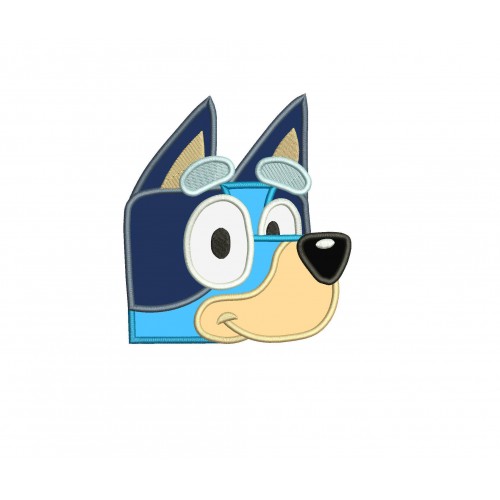 Bluey the Dog Peeker Applique Design