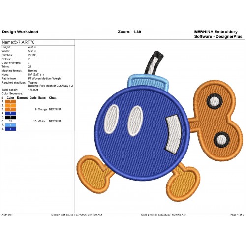 Bob Bmbs Mario Embroidery Designs Embr