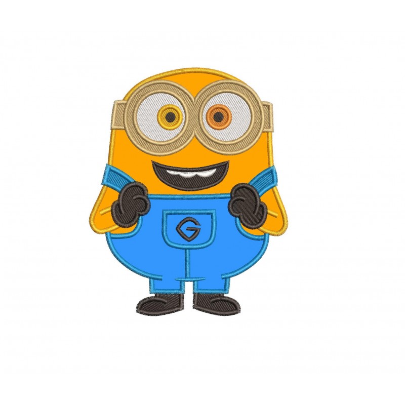 Bob the Minion Minions Applique Design