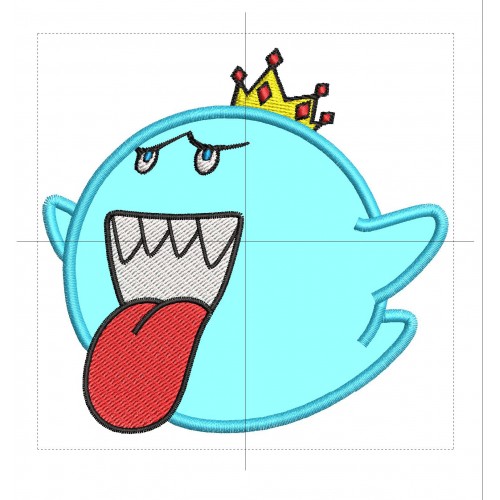 Boo From Mario Applique Design Embr