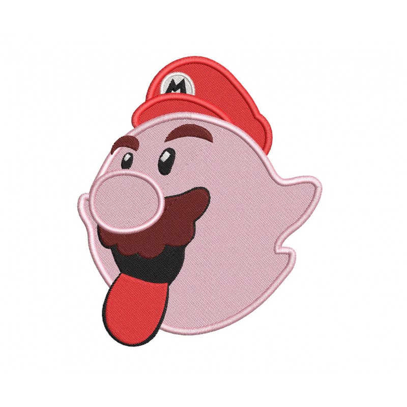 Boo Mushroom Mario Embroidery Design Embr