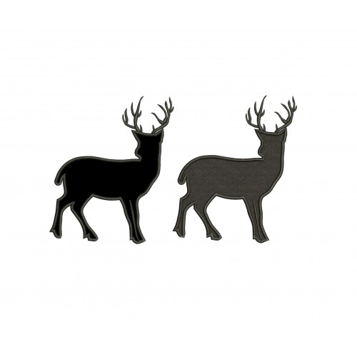 Buck Deer Filled and Applique Design