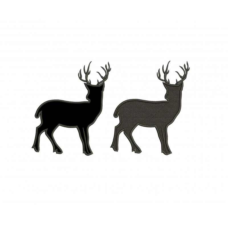 Buck Deer Filled and Applique Design