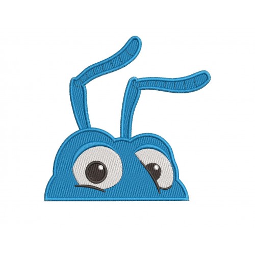 Bugs Life Flik Ant Peeker Embroidery Design