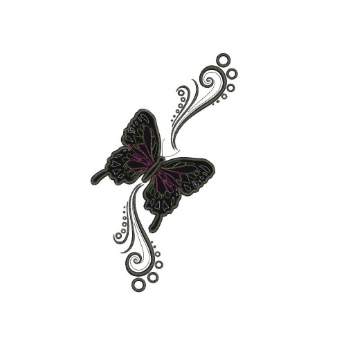 Butterfly Machine Applique Design