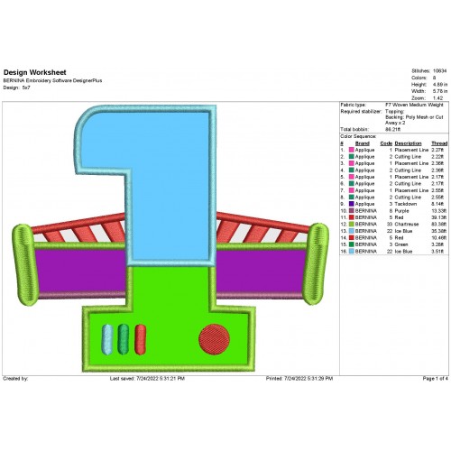 Buzz Lightyear 1st Birthday Applique Toy Story Birthday Applique Design
