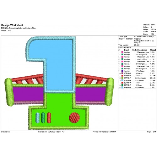 Buzz Lightyear 1st Birthday Applique Toy Story Birthday Applique Design
