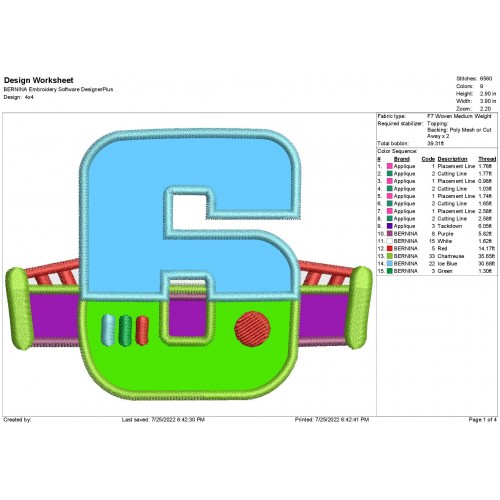 Buzz Lightyear 6th Birthday Applique Toy Story Birthday Applique Design
