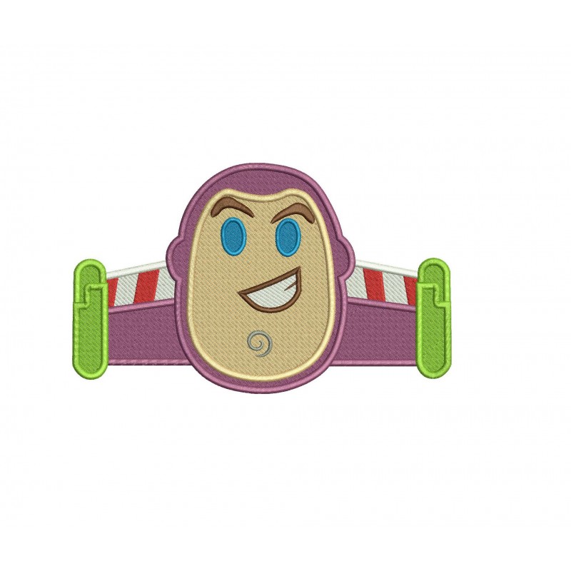 Buzz Lightyear Emoji Toy Story Filled Stitch Embroidery Design