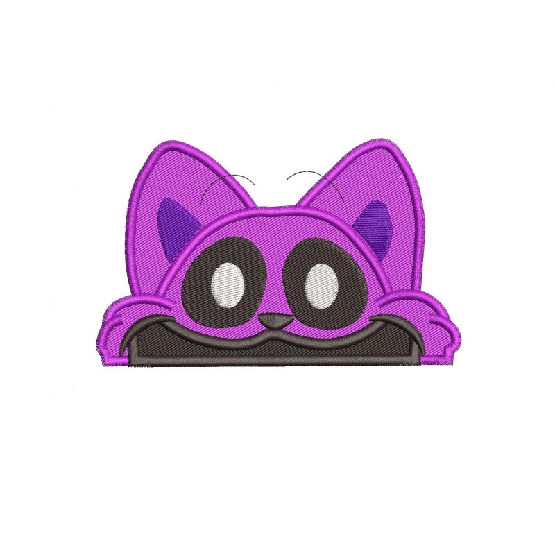 CatNap Peeker Filled Embroidery Design