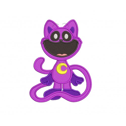 CatNap Poppy Playtime Filled Embroidery Design