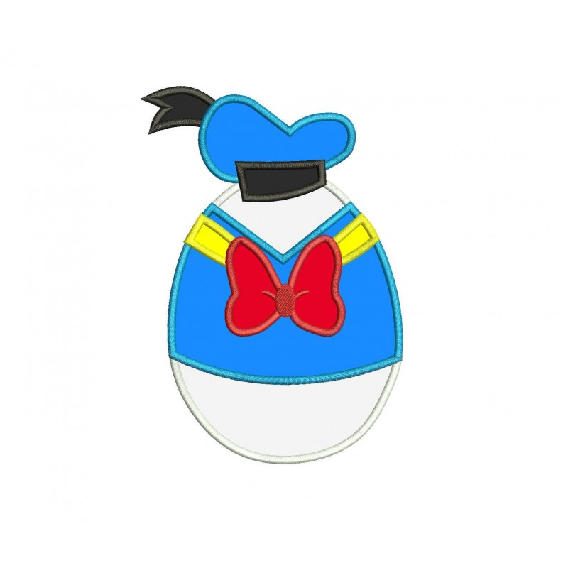 Character Inspired Disney Donald Embroidery Applique Design