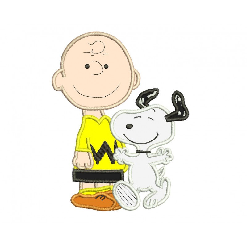 Charlie Brown and Snoopy Applique Design