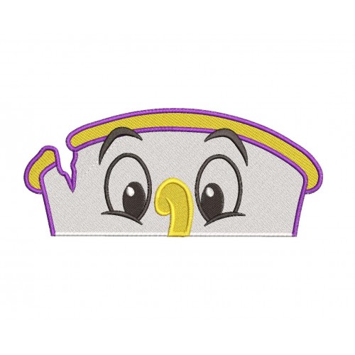 Chip Potts Beauty and the Beast Peeker Embroidery Design