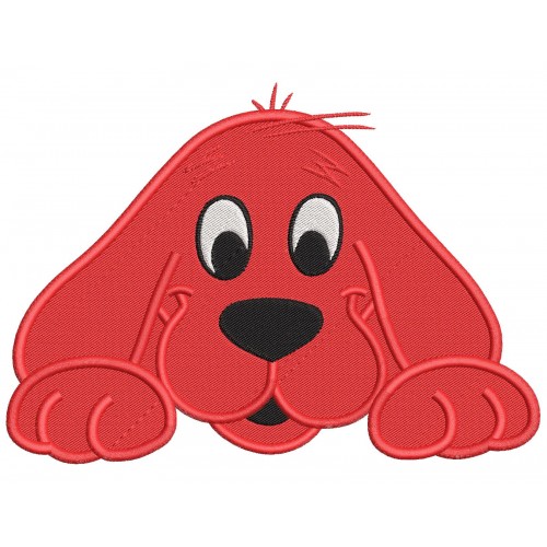 Clifford Dog Embroidery Design Embr