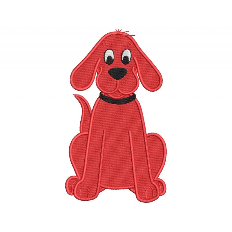 Clifford the Big Red Dog Embroidery Design Embr