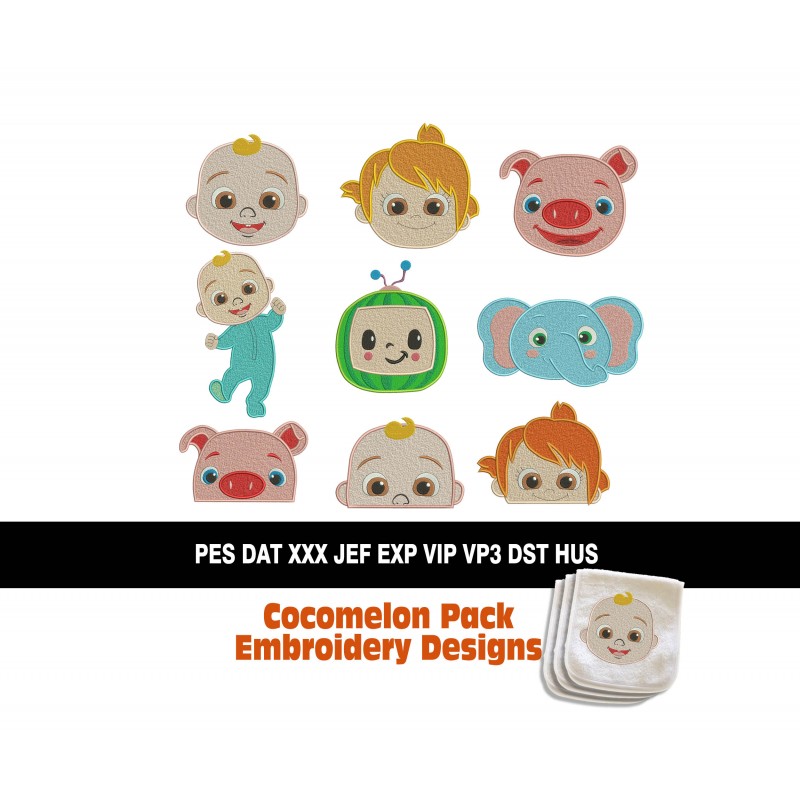 Cocomelon Pack Embroidery Designs