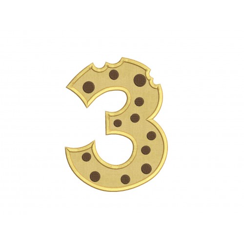 Cookie Monster Numbers Applique Set 1 - 9 Numbers Applique Designs